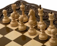 Шахматы + нарды резные &quot;Бриз&quot; 50, Haleyan