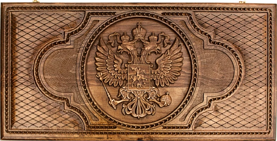 Нарды резные "Герб РФ", Mkhitaryan