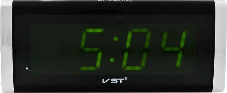 Сетевые часы vst730-2 220В зел.циф+usb каб (без адапт)