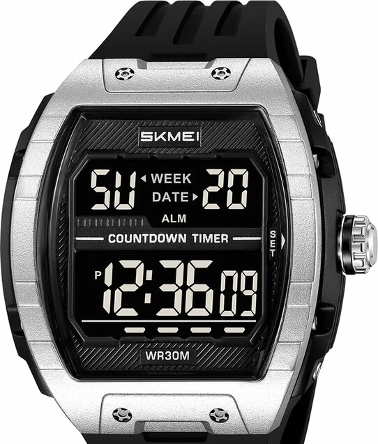 Наручные часы skmei 2421bksi black/silver