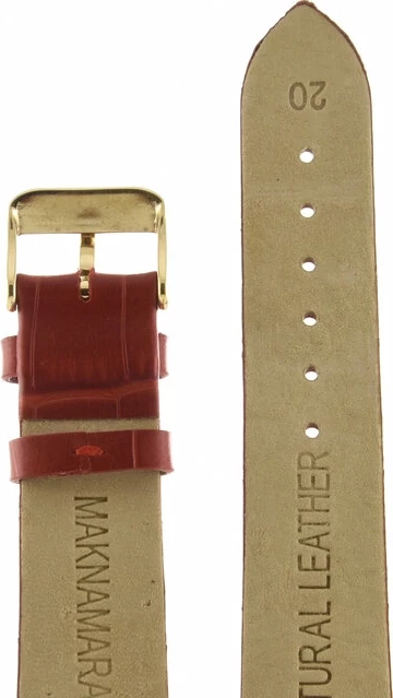 Ремешки maknamara 20 мм croco крас зол заст