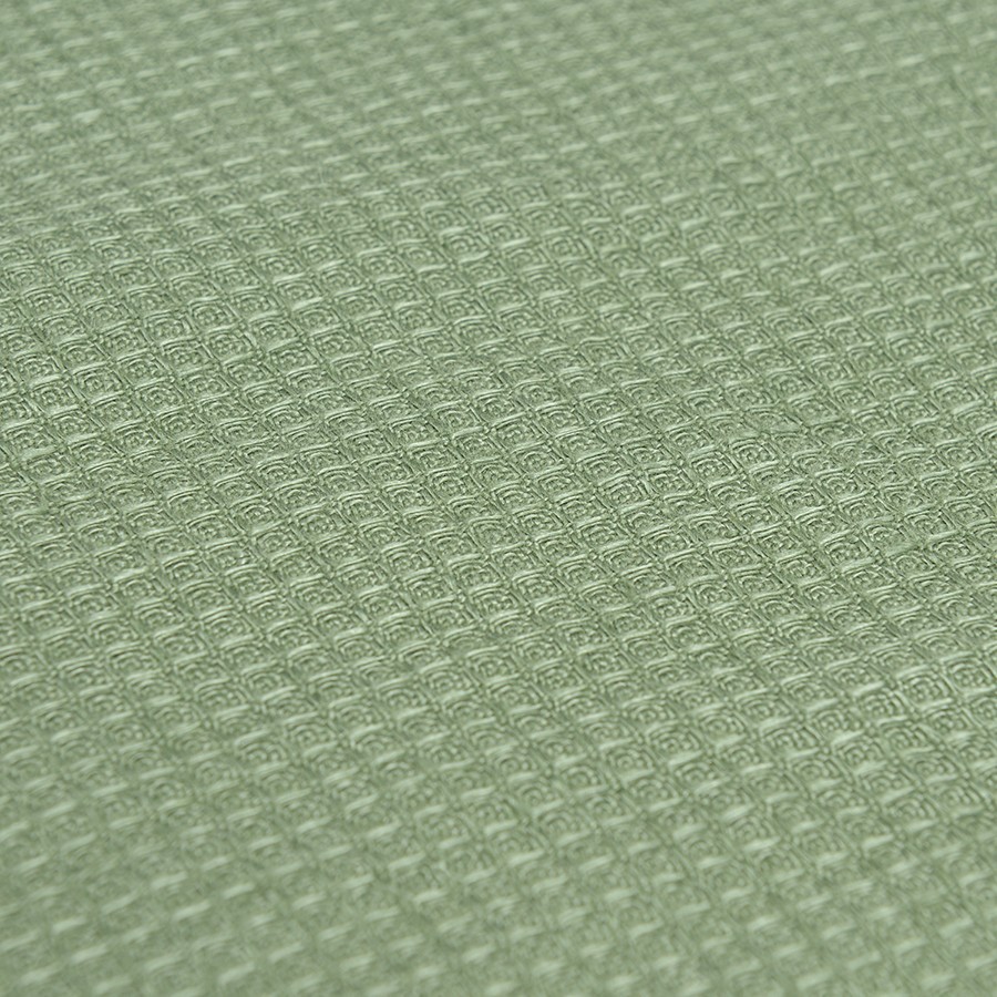 Набор из двух вафельных полотенец изо льна цвета шалфея из коллекции essential, 50х70 см