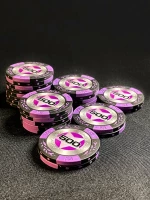 Фишки для игры в покер Black Stars номиналом 500 (25шт)