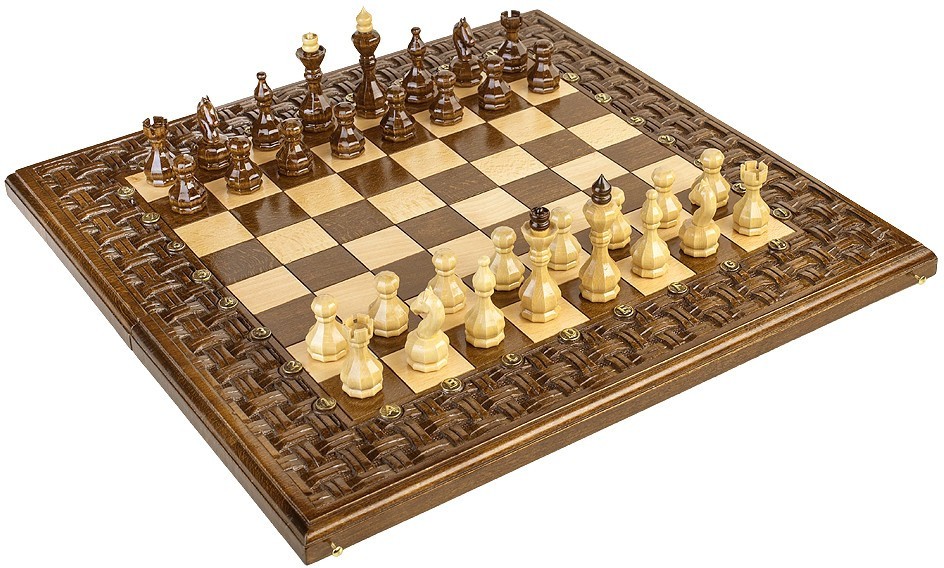 Шахматы + нарды резные "Армянский Орнамент" 50, Haleyan