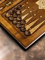 Нарды резные &quot;Золотой Узор 2&quot; 50, Mirzoyan