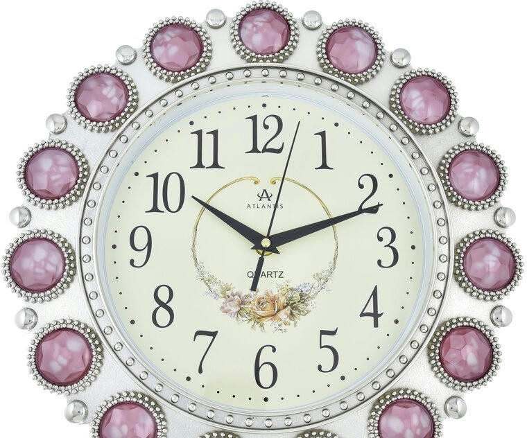 Настенные часы atlantis tld-6999e pink