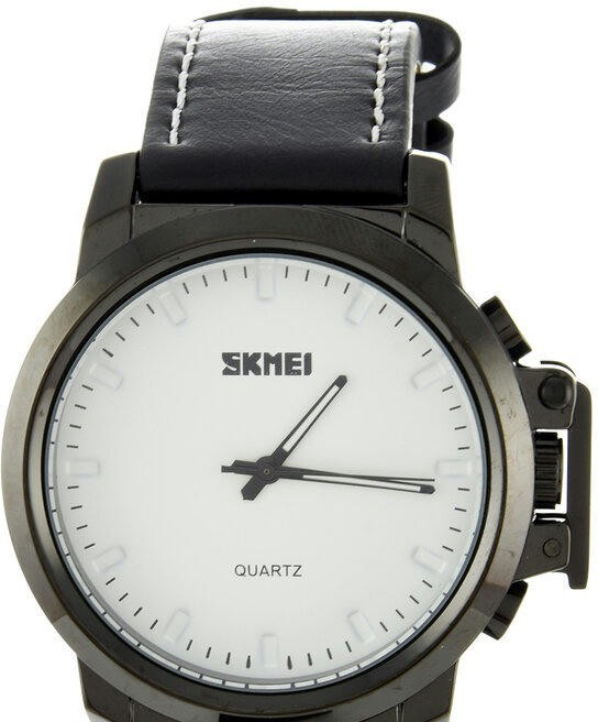 Skmei 1208LWTBK white(black leather belt)