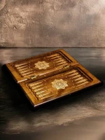 Нарды резные &quot;Золотой Узор 1&quot; 40, Mirzoyan