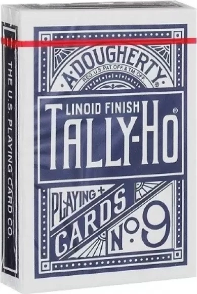 Карты "Tally-Ho Standard Index blue Fan"