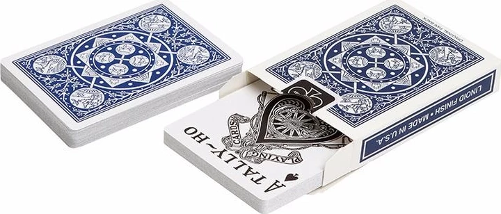 Карты "Tally-Ho Standard Index blue Fan"