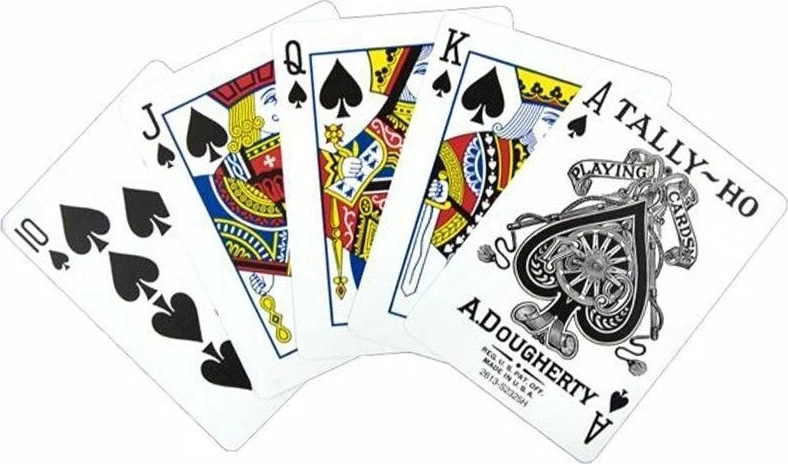 Карты "Tally-Ho Standard Index blue Fan"