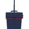Сумка-тележка trolley m frame mixed dots red
