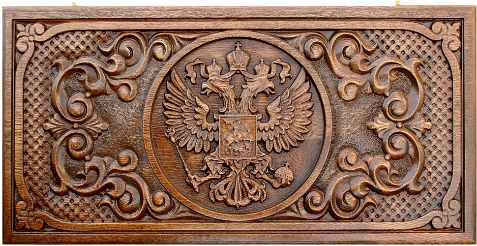 Нарды резные "Герб РФ 2", Mkhitaryan
