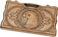 Нарды резные &quot;Орел&quot; с ручкой 40, Haleyan