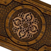 Нарды резные &quot;Золотой Узор 1&quot; 30, Mirzoyan