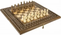 Шахматы + нарды резные &quot;Армянский Орнамент 2&quot; 50, Haleyan