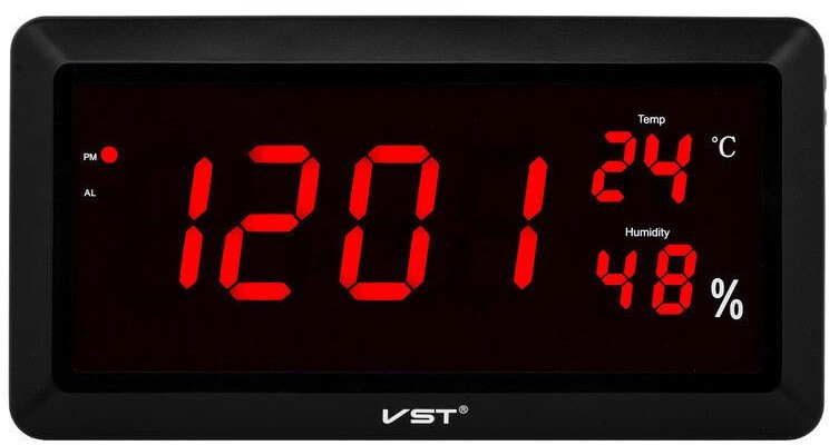 VST780S-1 220В красн.цифры (температ, влаж.)+USB кабель (без адаптера)