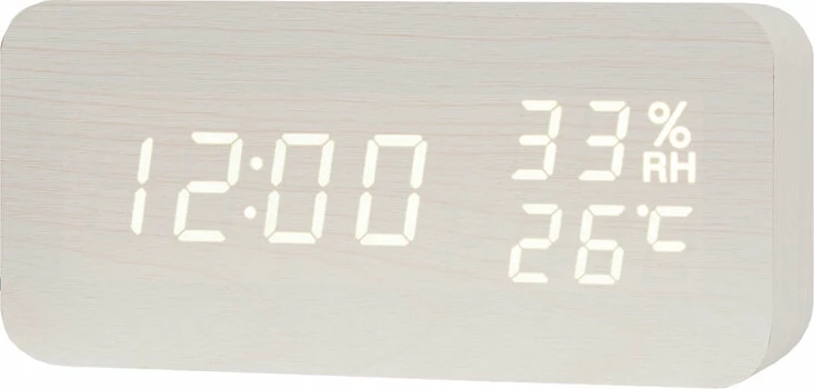 Сетевые часы vst862s-6 бел (бел)+usb каб (без адапт)