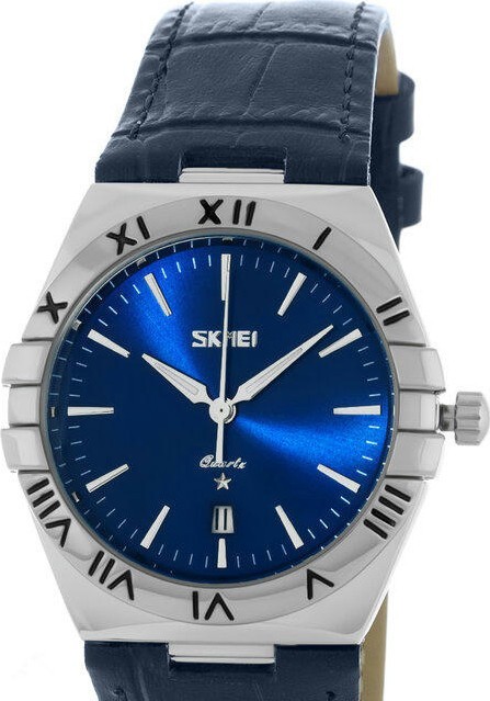 Skmei 9257LBU-B blue-leather (man)